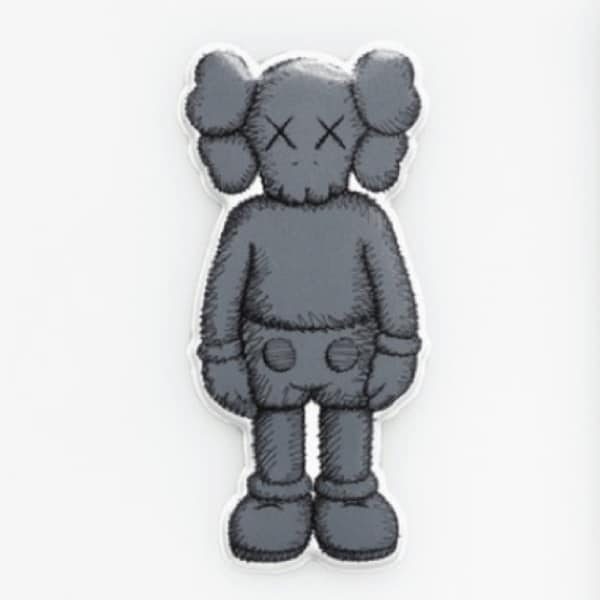 KAWS - Companion - Greeting card PuffySticker - Dark-Grey
