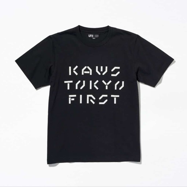 KAWS x Uniqlo Tokyo First Tee Black (Japanese Sizing)