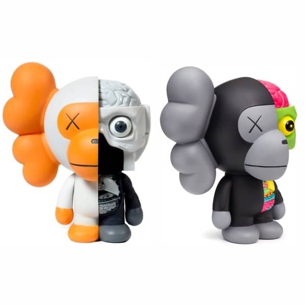 Black & Grey Dissected Milo by Kaws